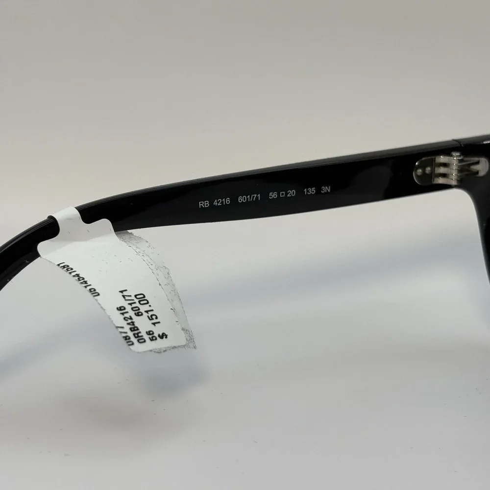 Ray Ban Highstreet RB4216 56mm Sunglasses Authentic Unisex Black Green